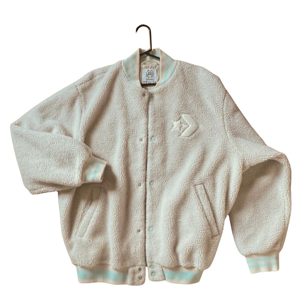 GOLF le FLEUR x Converse Sherpa Varsity Bomber Jacket Tyler Creator XXL